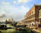爱德华普利切特 - The bacino Venice Looking Towards The Grand Canal